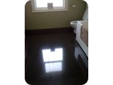 Polished porcelain tiling to bathroom floor with underfloor heating fitted.
